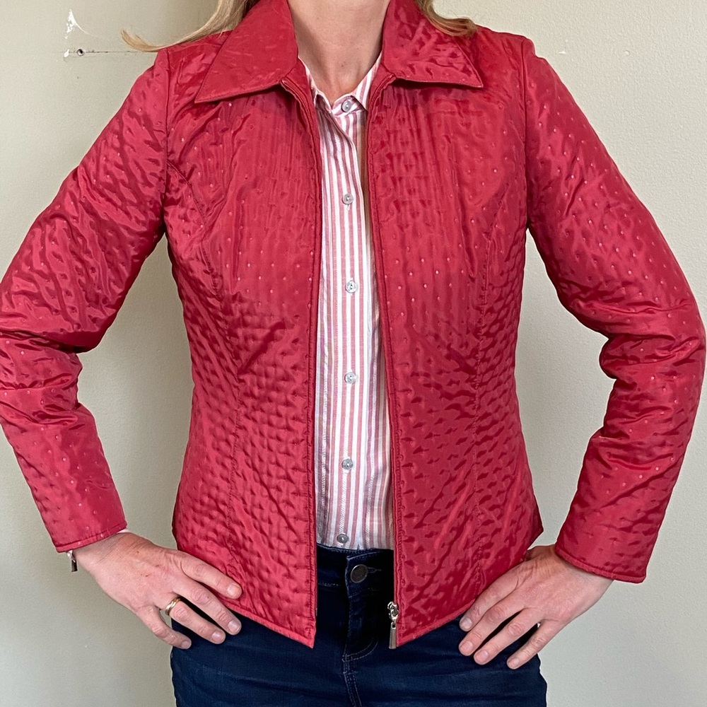 Red lightweight jacket